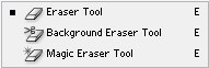 Eraser Tool Options Adobe PhotoShop