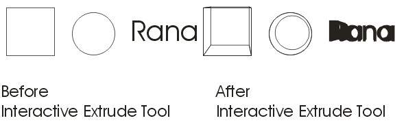 Interactive Extrude Tool Practical CorelDraw