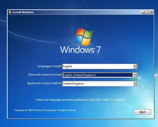 Windows 7 Language Setting