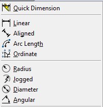 dimension options in autocad