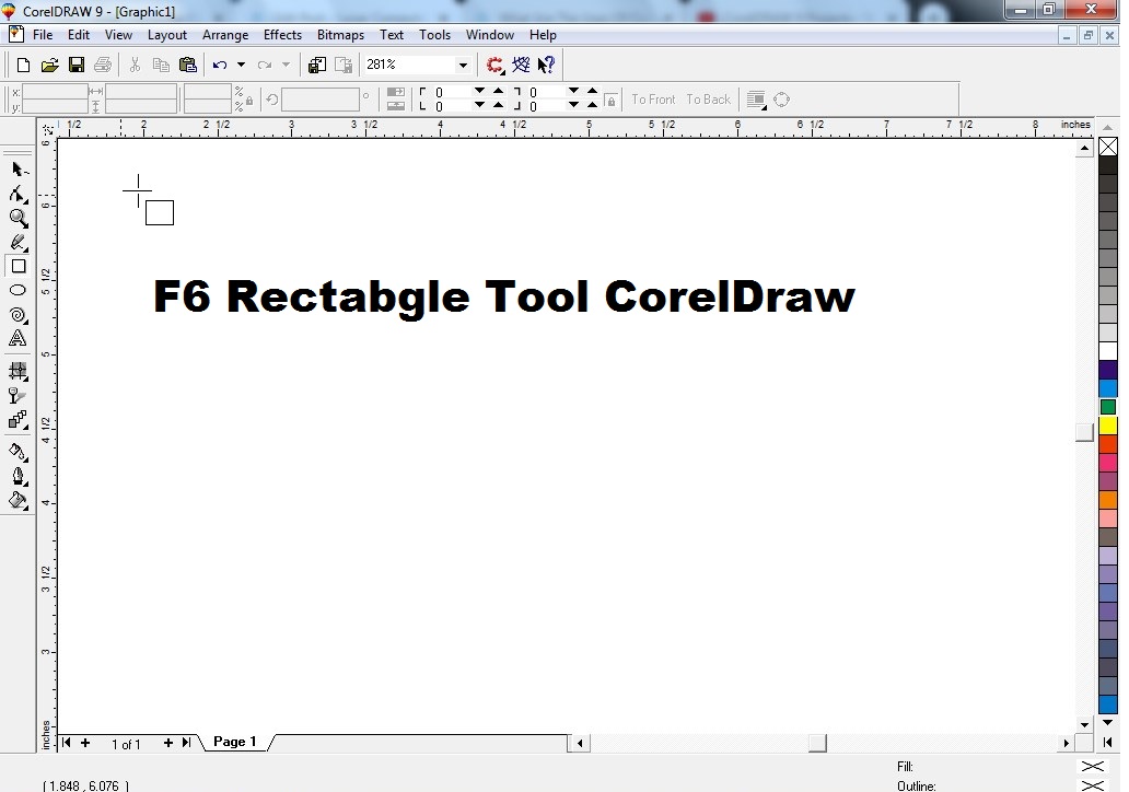 f6 Rectangle Tool CorelDraw