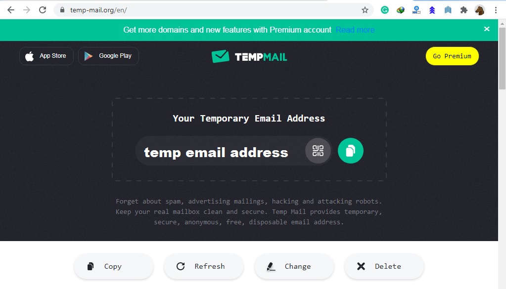 Temp Mail - Disposable Temporary Email