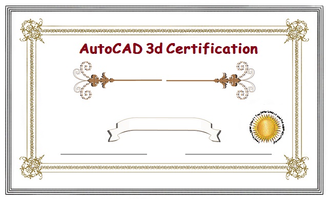 AutoCAD 3d Certification