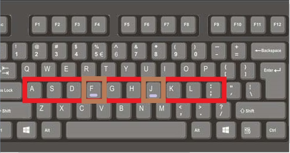 computer keybord home keys