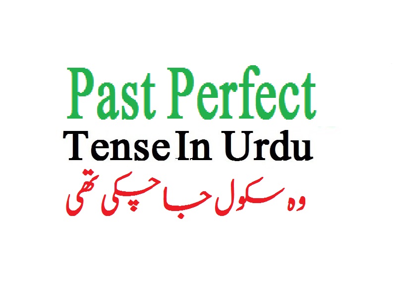 Past Perfect Tense In Urdu